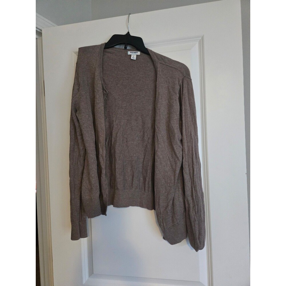 Women's brown open-front cardigan from Old Navy large